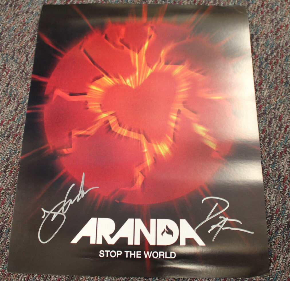 Aranda : Stop The World - Autographed Poster - Signed - Rare - Authentic - Promo