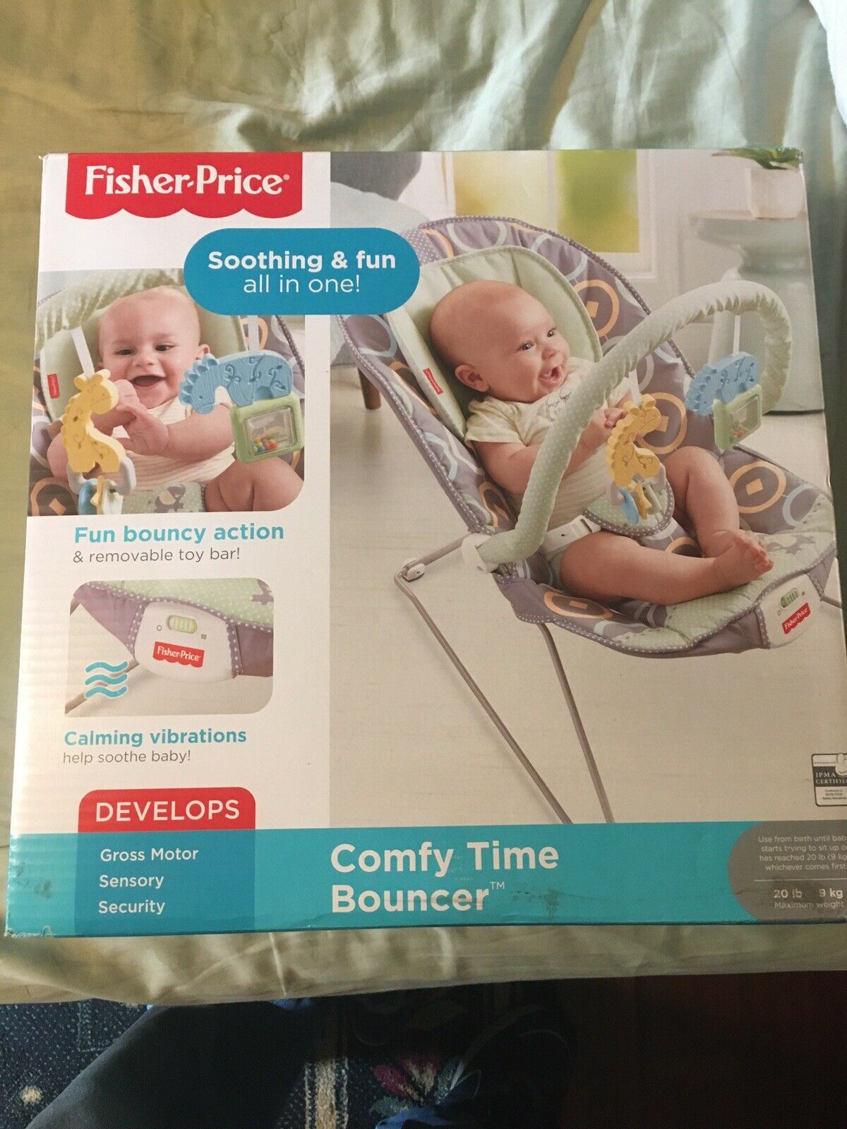 Fisher Price Comfy Time Bouncer New Born