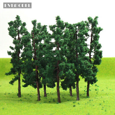 D8030 20pcs O Scale Model Train Layout Iron Wire Trees 80mm Railroad Scenery