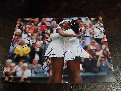 Serena Williams & Venus Williams Autographed Tennis 8x10 Photo W/coa
