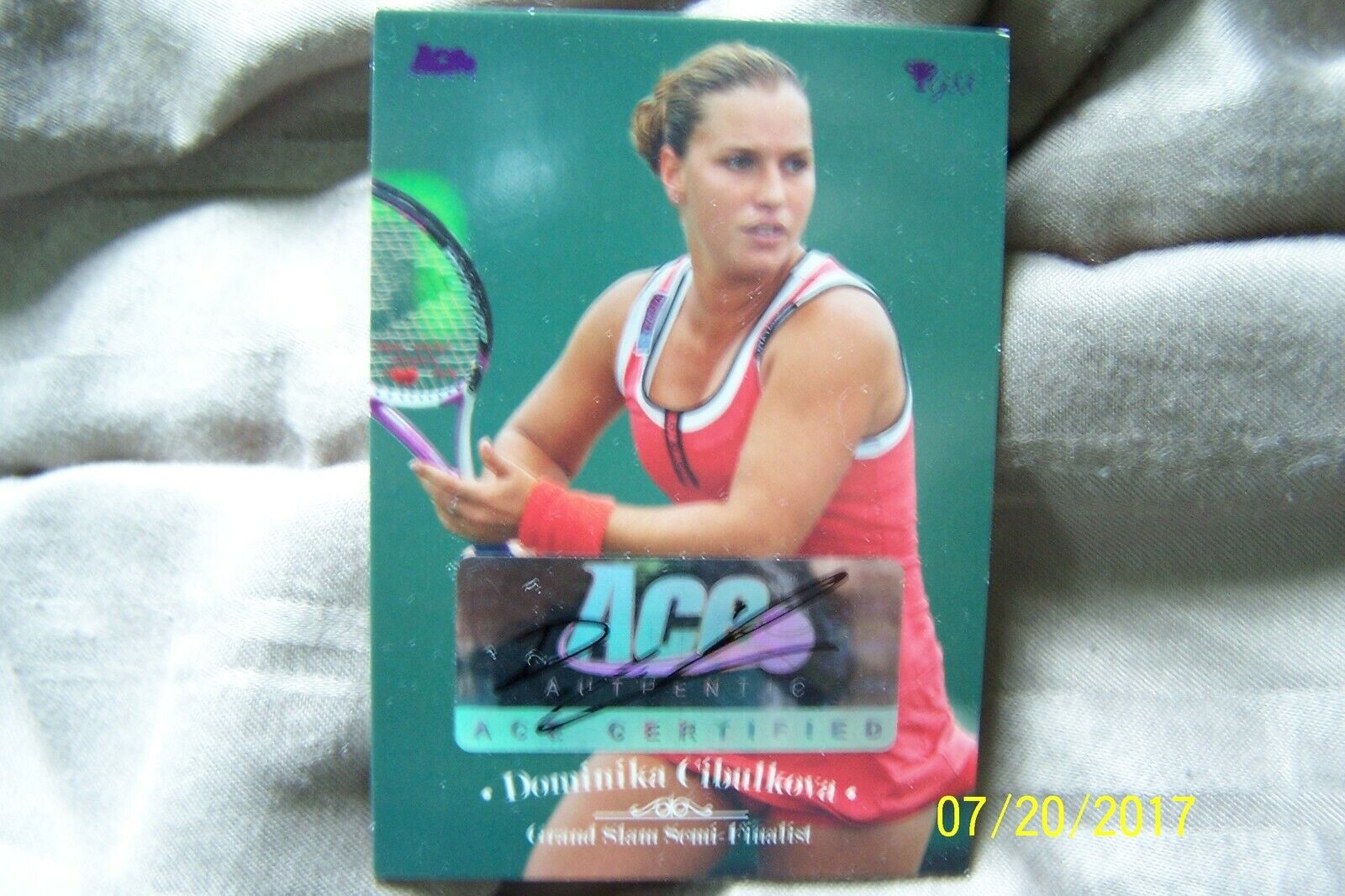 2012 Ace Authentic Dominika Cibulkova Autographed Card