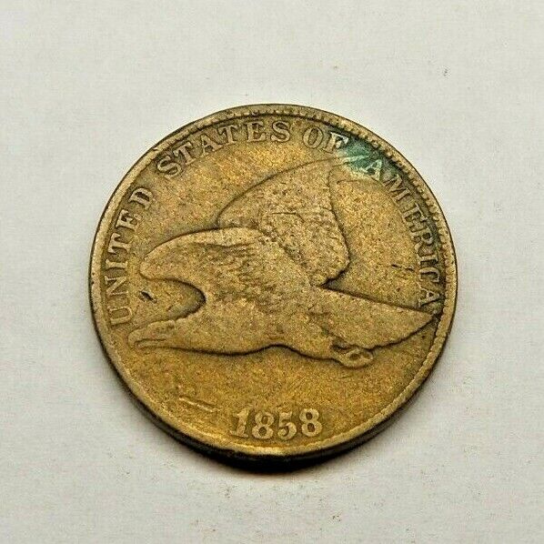 1858 Flying Eagle 1c One Cent Penny - M3283